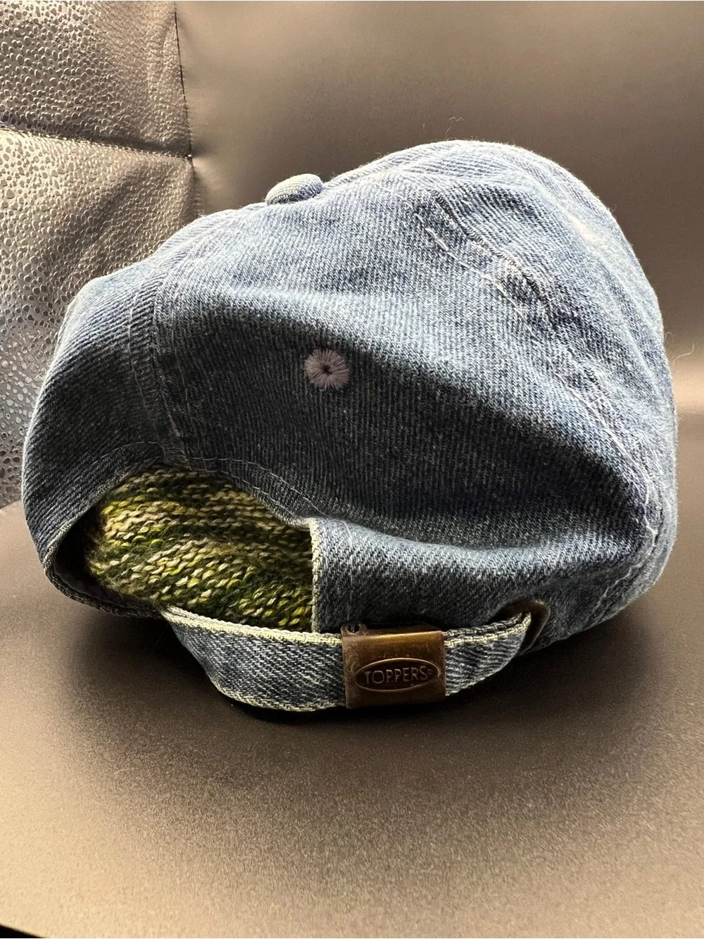 Sturgis 2002 Embroidered Eagle Denim Cap - Blue